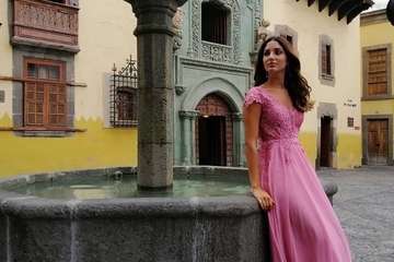 La joven teldense Tania Medina, primera dama de honor de Miss World Spain 2019 (Foto TA)