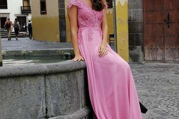 La joven teldense Tania Medina, primera dama de honor de Miss World Spain 2019 (Foto TA)