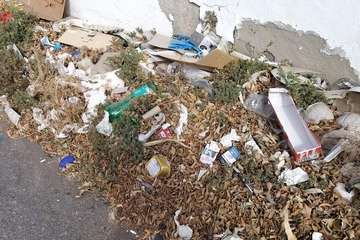 La suciedad y falta de cuidados imperan en El Calero Bajo (Foto TA)