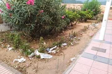 La suciedad y falta de cuidados imperan en El Calero Bajo (Foto TA)