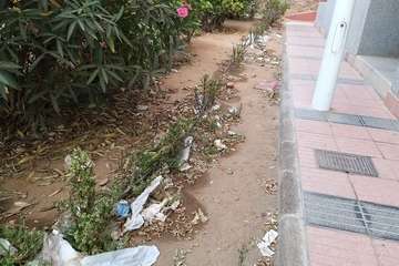 La suciedad y falta de cuidados imperan en El Calero Bajo (Foto TA)