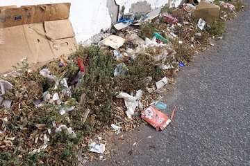 La suciedad y falta de cuidados imperan en El Calero Bajo (Foto TA)