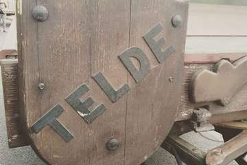 La carreta de Telde, lista para la romería del Pino de esta tarde (Foto TA)