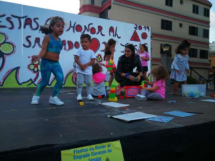 Este jueves hubo en La Garita talleres orientados a los más pequeños (Foto TA)