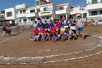 Ojos de Garza se reencuentra con la lucha canaria (Foto TA)