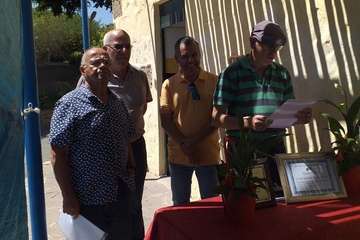 El Club Deportivo La Avestruz reconoce a José Miguel Vega y a Santiago Almeida (Foto TA)