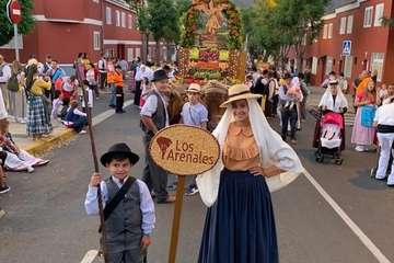 La carreta de Arenales triunfa en la romería de Valsequillo (Foto Francisco Javier Santana)