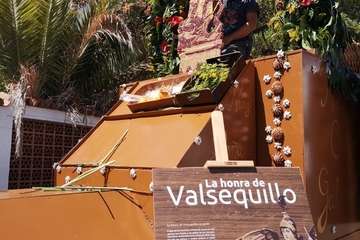 La carreta de Arenales triunfa en la romería de Valsequillo (Foto Francisco Javier Santana)