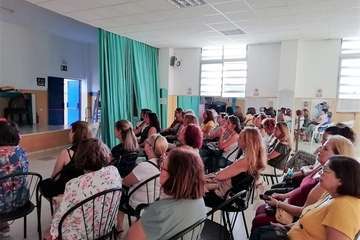 Charla sobre el suelo pélvico en La Garita (Foto TA)