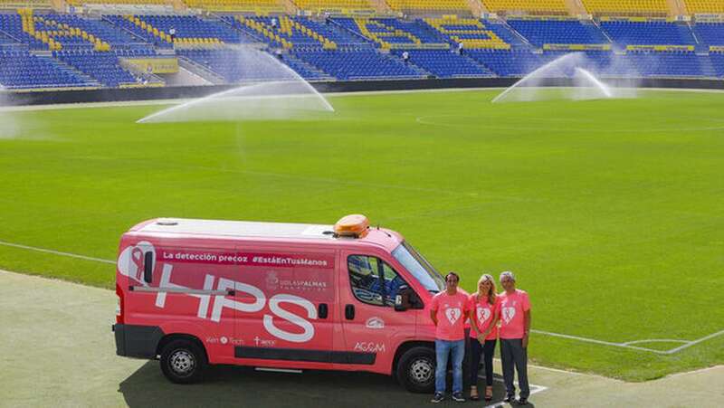 Ambulancia rosa del Hospital Perpetuo Socorro (Foto TA)