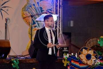 Pregón de las fiestas del Valle de los Nueve a cargo de Jaime Medina (Foto Francisco Javier Santana)