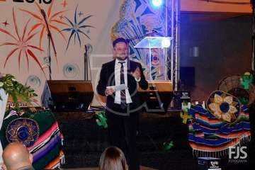 Pregón de las fiestas del Valle de los Nueve a cargo de Jaime Medina (Foto Francisco Javier Santana)