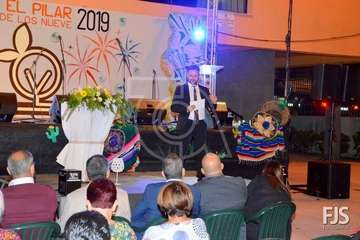 Pregón de las fiestas del Valle de los Nueve a cargo de Jaime Medina (Foto Francisco Javier Santana)