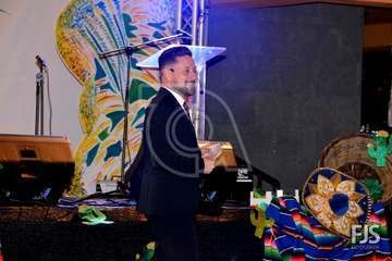 Pregón de las fiestas del Valle de los Nueve a cargo de Jaime Medina (Foto Francisco Javier Santana)