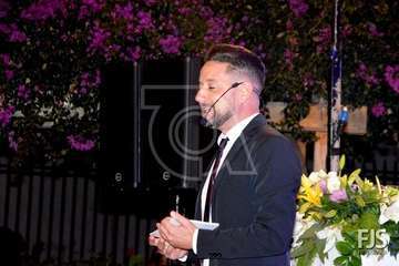 Pregón de las fiestas del Valle de los Nueve a cargo de Jaime Medina (Foto Francisco Javier Santana)