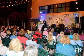 Pregón de las fiestas del Valle de los Nueve a cargo de Jaime Medina (Foto Francisco Javier Santana)
