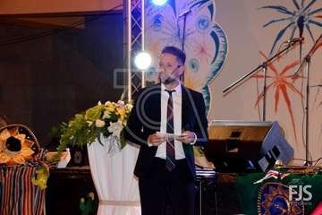 Pregón de las fiestas del Valle de los Nueve a cargo de Jaime Medina (Foto Francisco Javier Santana)