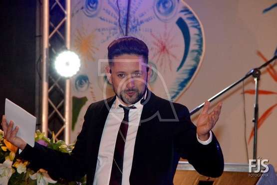 Pregón de las fiestas del Valle de los Nueve a cargo de Jaime Medina (Foto Francisco Javier Santana)