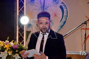 Pregón de las fiestas del Valle de los Nueve a cargo de Jaime Medina (Foto Francisco Javier Santana)