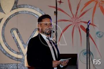 Pregón de las fiestas del Valle de los Nueve a cargo de Jaime Medina (Foto Francisco Javier Santana)