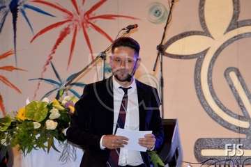 Pregón de las fiestas del Valle de los Nueve a cargo de Jaime Medina (Foto Francisco Javier Santana)