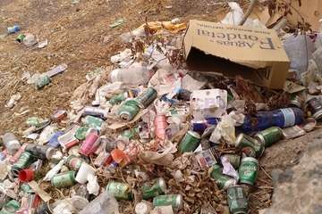 El Calero Bajo, paraíso de la basura y el descuido institucional (Foto TA)