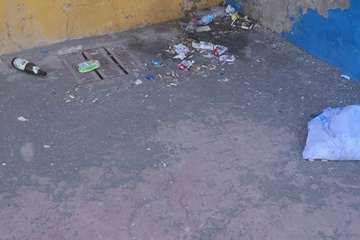 La cancha de Melenara, sumida de nuevo en el abandono (Foto TA)