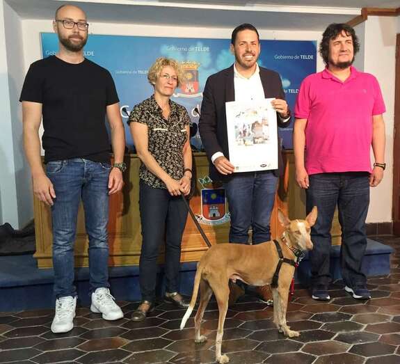 Yeray López, Auri Saavedra, Héctor Suárez y Manuel L. Zumbado (Foto Daniel Ojeda)