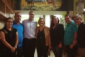 Procesión religiosa de este sábado en Caserones Alto (Foto TA)