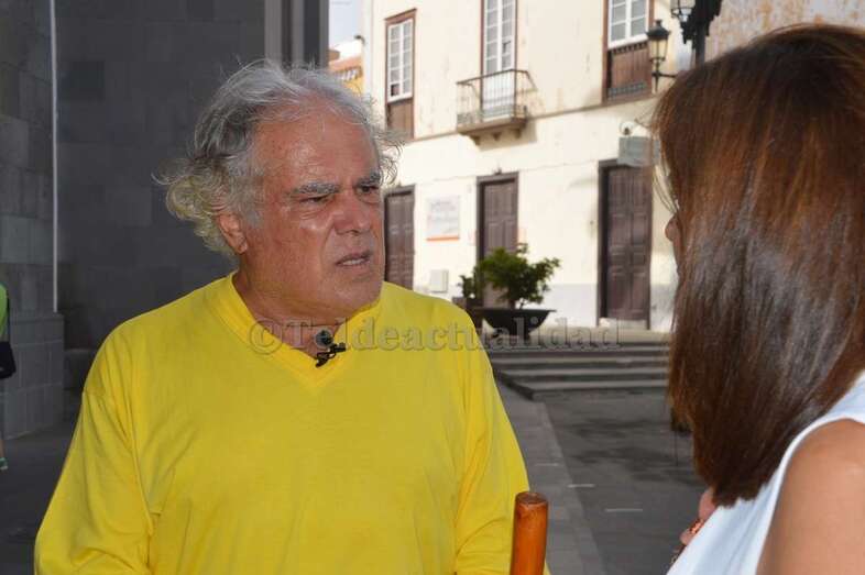 El Padre Báez, en una imagen de archivo en Telde (Foto TA)