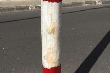 Endesa sustituye el peligroso poste de madera de la línea eléctrica de la calle de Doramas (Foto TA)