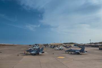 Maniobras militares Ocean Sky 19 en Canarias (Foto Antonio Rico)