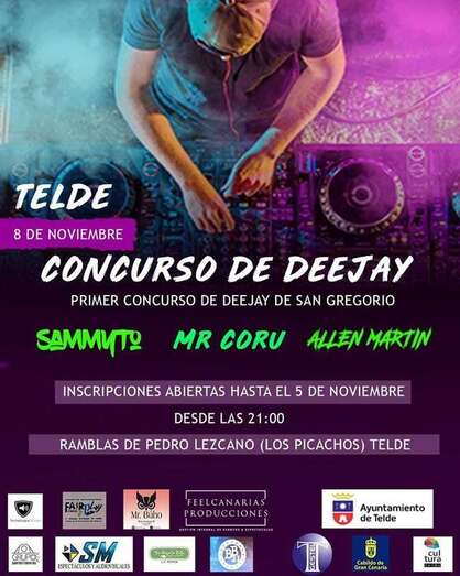 Cartel del concurso de dj