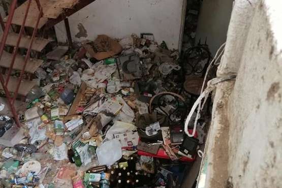 Un inmueble abandonado de La Pardilla, un potencial foco de infección (Foto TA)