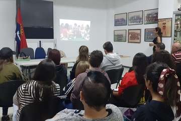 Taller sobre la igualdad en el deporte en la sede de la UD Telde (Foto TA)
