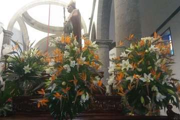 San Gregorio, acicalado para el día grande de sus fiestas (Foto TA)