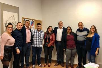 La presentación del colectivo juvenil tuvo lugar anoche en la Casa Condal de San Juan  (Foto TA)