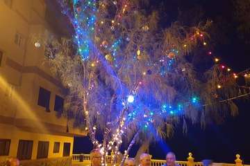 La Plaza de los Pinos se apunta a la Navidad (Foto TA)