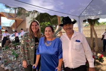 Inauguración del nacimiento de material reciclado en La Garita (Foto TA)