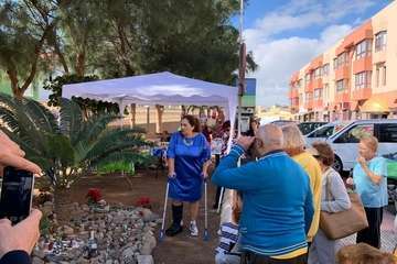Inauguración del nacimiento de material reciclado en La Garita (Foto TA)