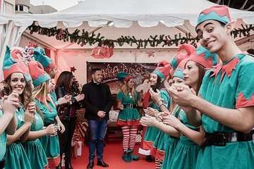  Papá Noel sostiene la magia de la Navidad en Telde (Foto TA)