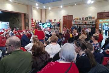 Espectáculo navideño del Centro Ocupacional de Telde (Foto TA)