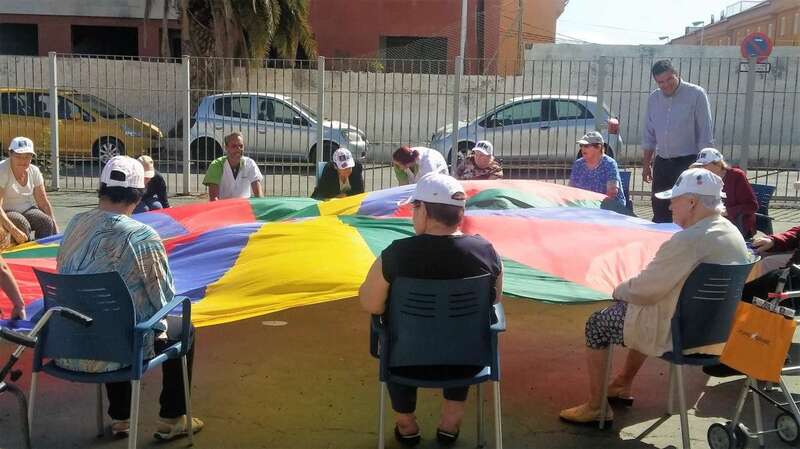 El concejal Diego Ojeda, en una visita al CED (Foto TA)