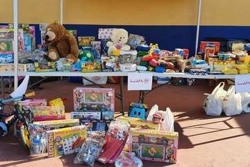 La Liga de Veteranos se vuelca con la campaña 'Ningún niño sin juguete' (Foto TA)