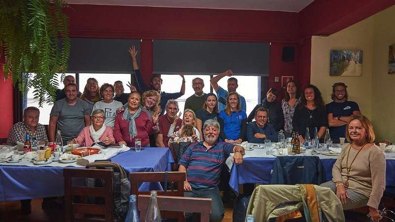 El encuentro acabó con un almuerzo (Foto TA)