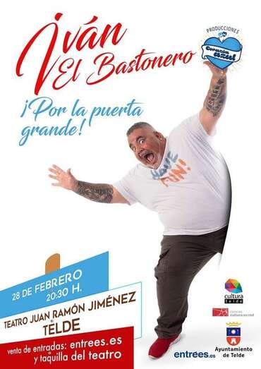 Cartel del espectáculo que el humorista ofrecerá el próximo 28 de febrero (Foto TA)