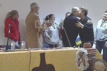 Pregón y homenaje anoche en Tara con motivo de las fiestas en honor de la Virgen de la Candelaria (Foto Carmelo Santana y TA)