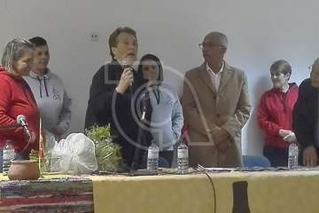 Pregón y homenaje anoche en Tara con motivo de las fiestas en honor de la Virgen de la Candelaria (Foto Carmelo Santana y TA)