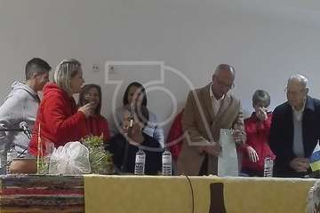 Pregón y homenaje anoche en Tara con motivo de las fiestas en honor de la Virgen de la Candelaria (Foto Carmelo Santana y TA)