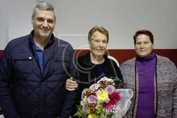 Pregón y homenaje anoche en Tara con motivo de las fiestas en honor de la Virgen de la Candelaria (Foto Carmelo Santana y TA)